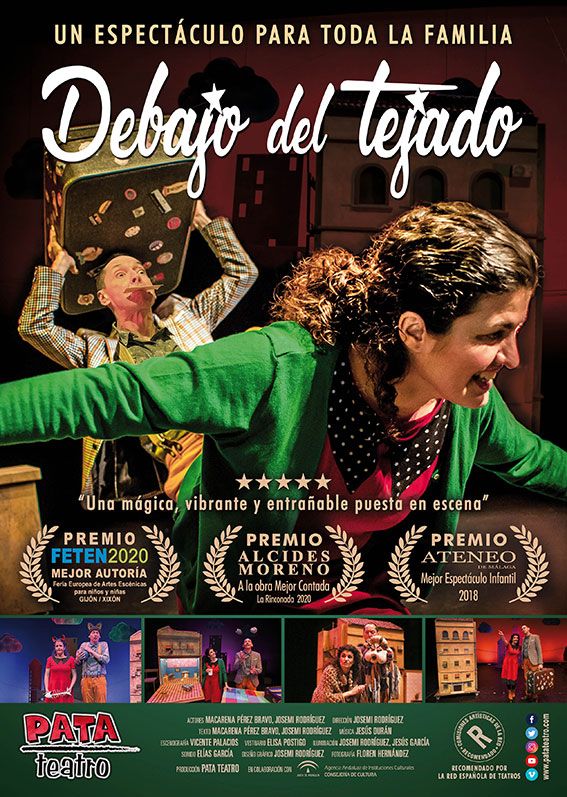 Cartel Debajo del Tejado - PATA TEATRO